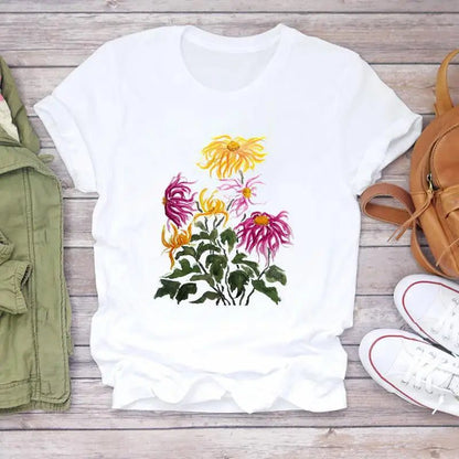 Floral Print Oversized T-Shirt for Women