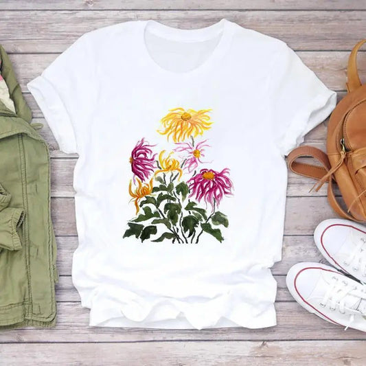 Floral Print Oversized T-Shirt for Women