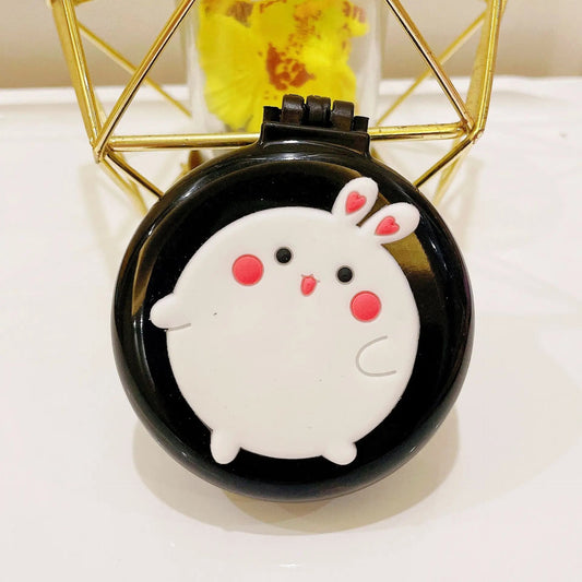 Portable Cartoon Folding Hair Brush with Mirror