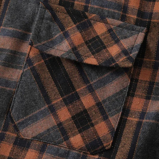Men's Thick Quilted Flannel Shirt Jacket