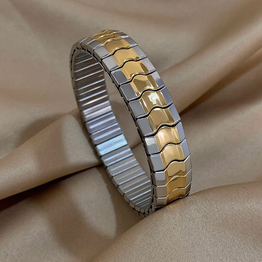 Vintage Waterproof Stainless Steel Heart Bangles