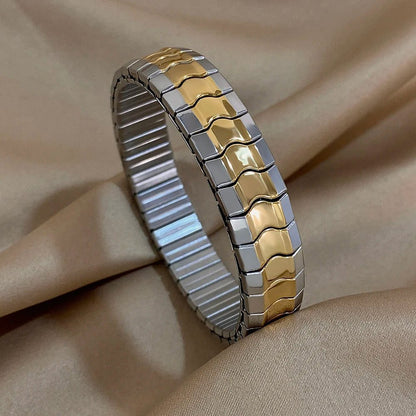 Vintage Waterproof Stainless Steel Heart Bangles