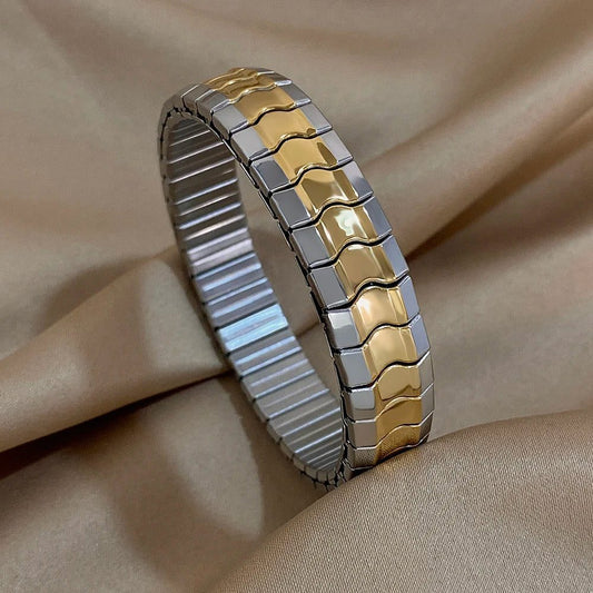 Vintage Waterproof Stainless Steel Heart Bangles