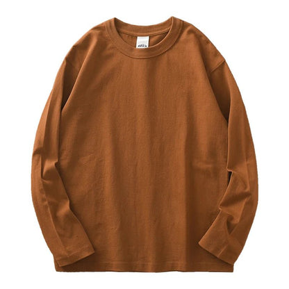Heavyweight Cotton Long Sleeve T-Shirt for Men