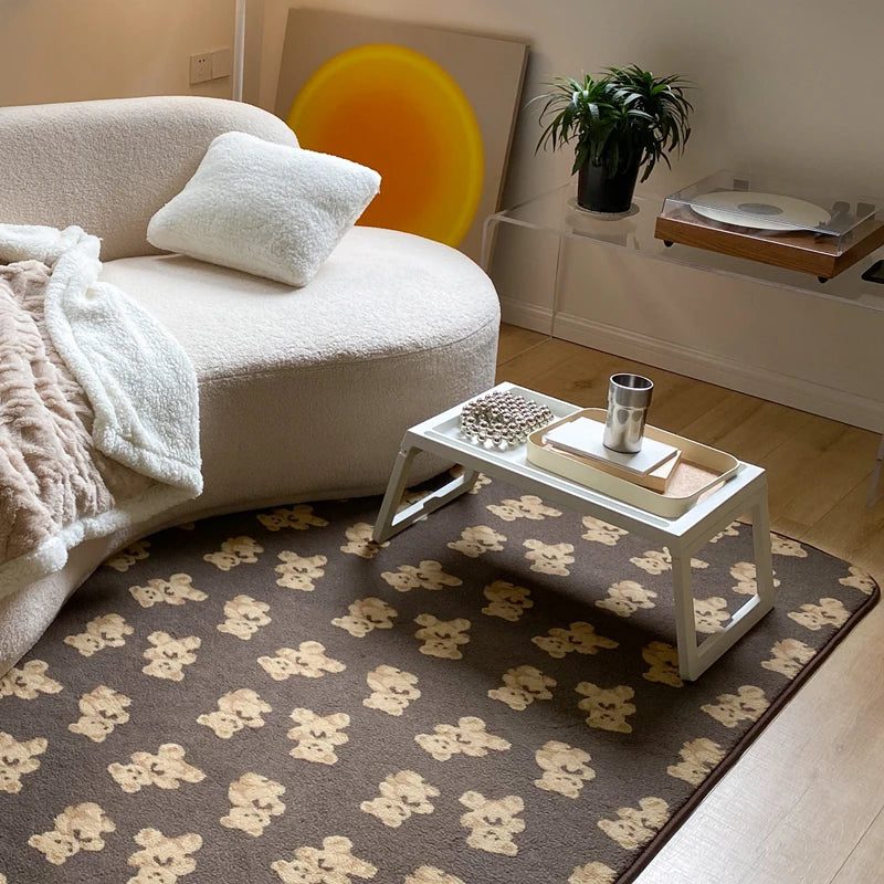 Japanese Style Plaid Carpets for Living Room