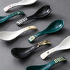 Handpainted Japanese Ceramic Soup Spoons Decor