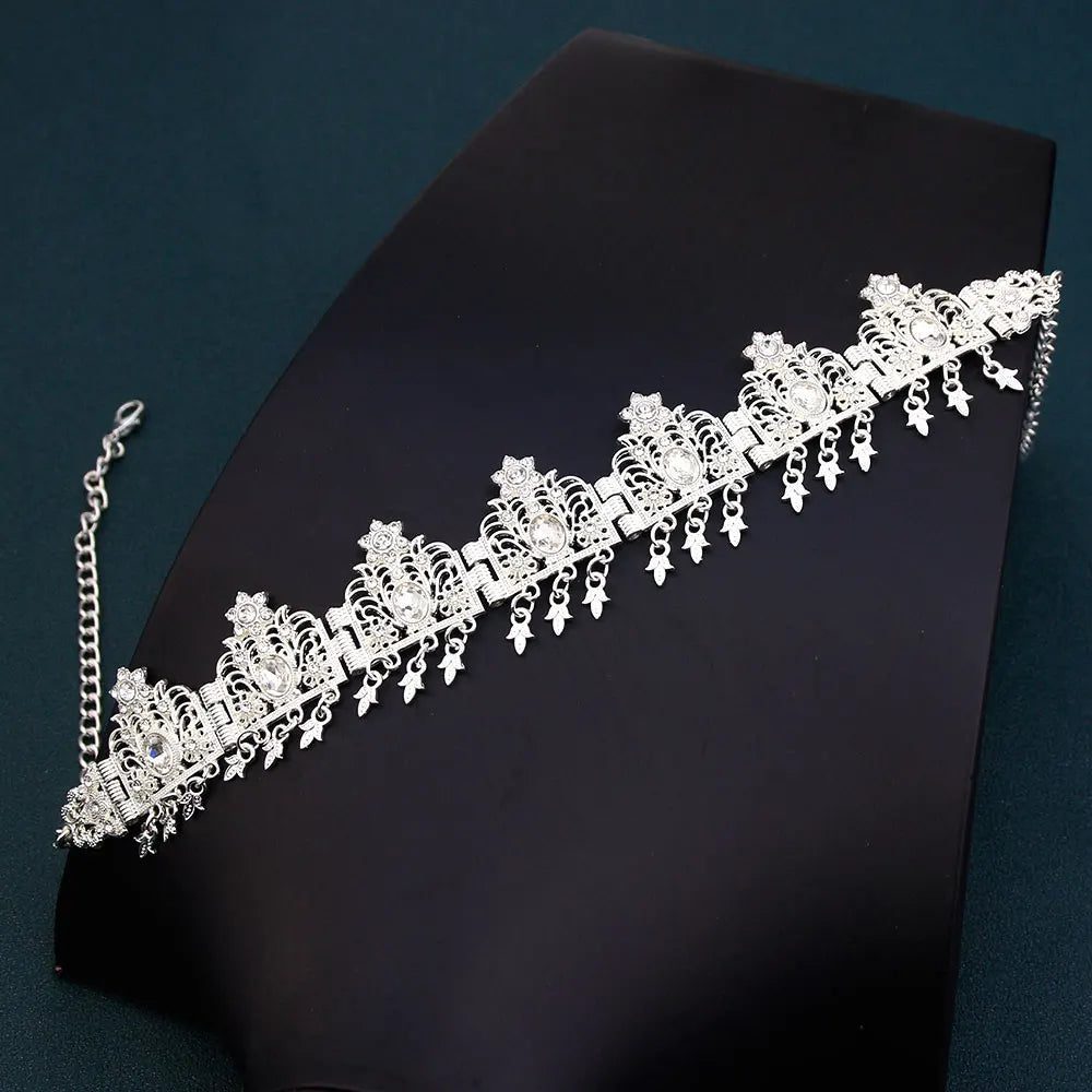 Elegant Tassel Forehead Chain for Brides