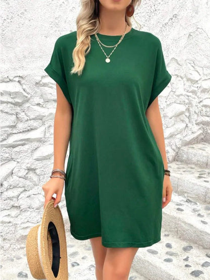 Chic Summer T-Shirt Dress with Pockets