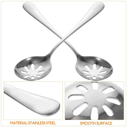Stainless Steel Slotted Spoon Set for Cooking