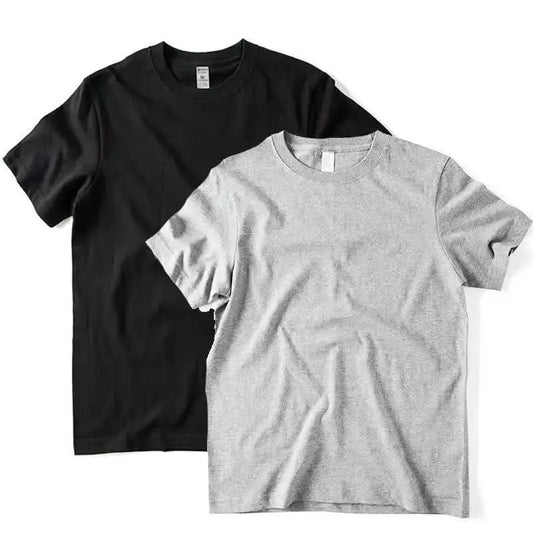 2pcs Cotton T-Shirts for Men and Women