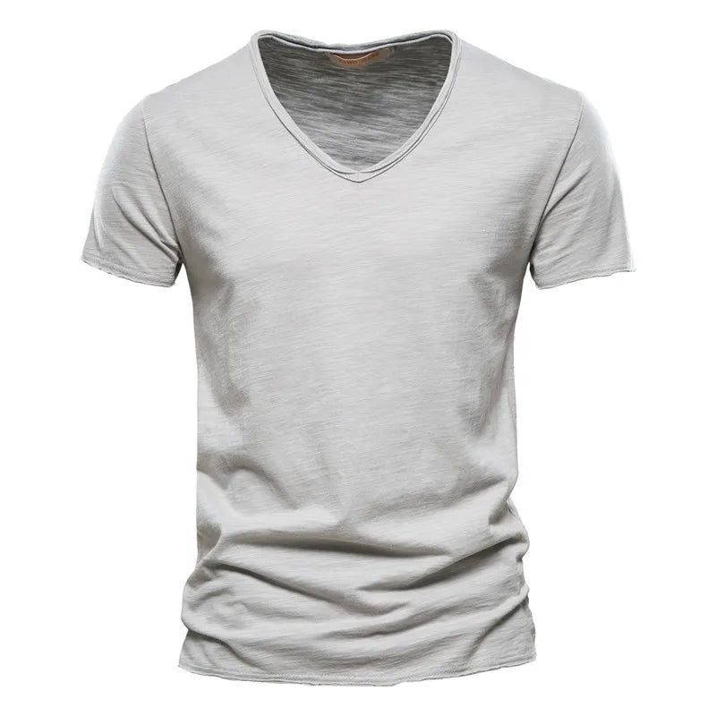 Men's Cotton V-Neck T-Shirt for Fitness