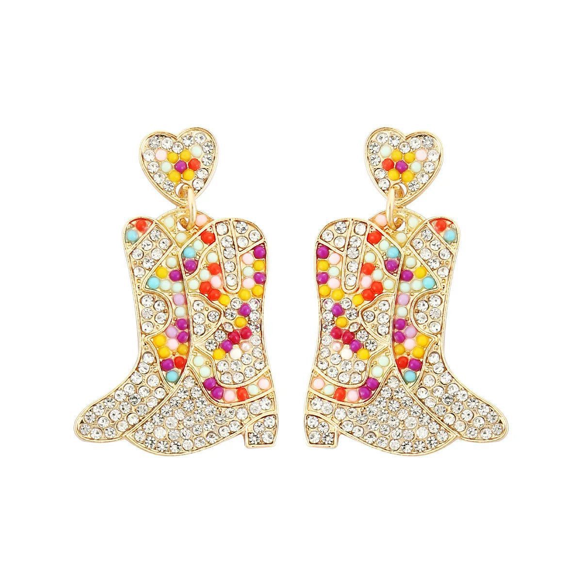 Bohemian Western Cowgirl Beaded Earrings for Women