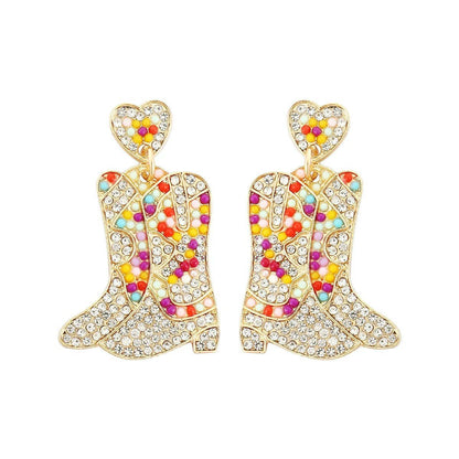 Bohemian Western Cowgirl Beaded Earrings for Women