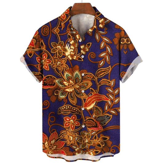 Men's Vintage 3D Print Hawaiian Shirts
