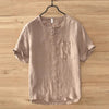 Men's Vintage Linen Shirts for Casual Wear