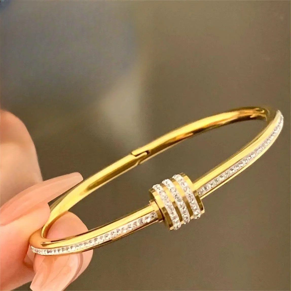 Waterproof Titanium Steel Bangles for Women