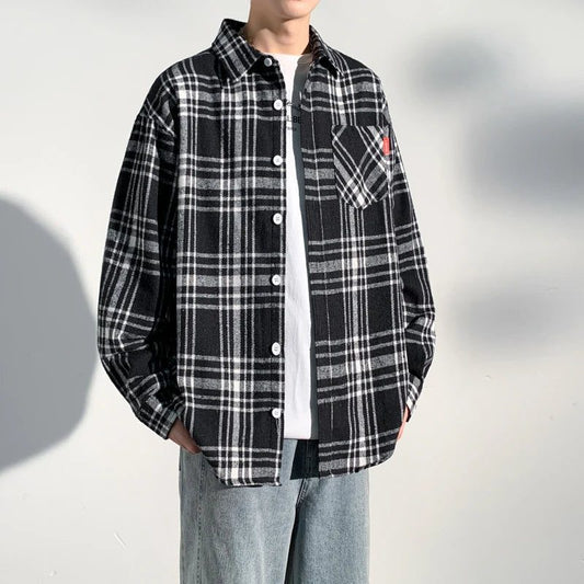 Plus Size Flannel Shirt for Men
