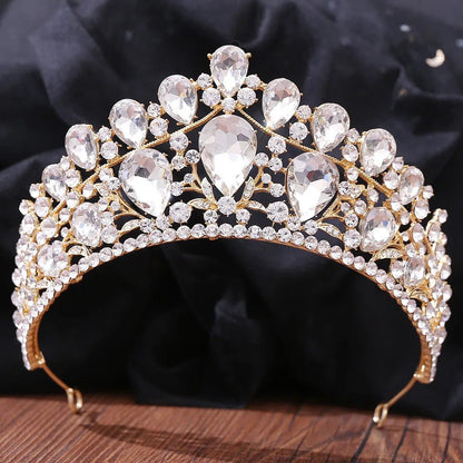 Luxury Crystal Tiara for Bridal Hair Jewelry