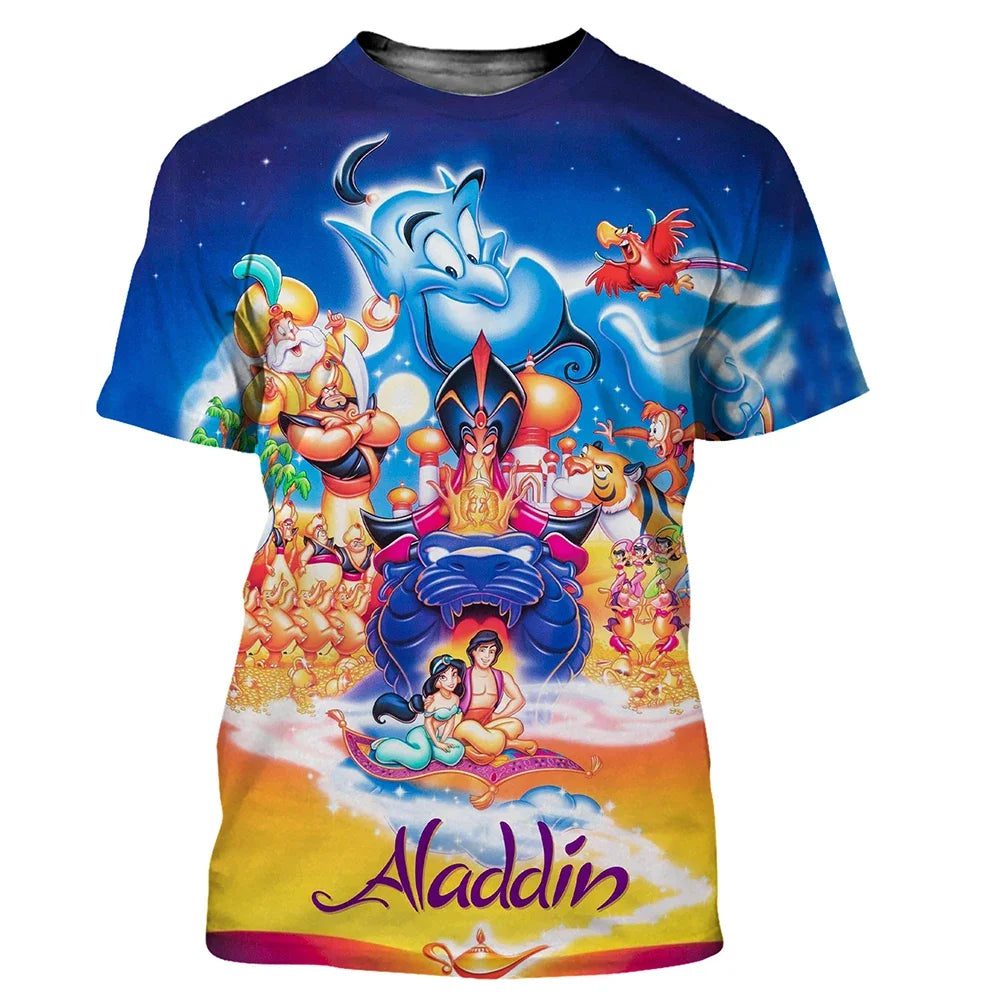 3D Printed Aladdin T-Shirts for Men Women