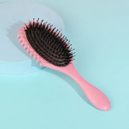 Detangling Boar Bristle Brush for Curly Hair
