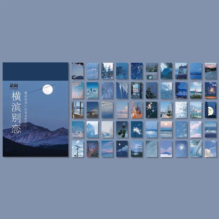 50 Sheets Washi Paper Stickers for Scrapbooking