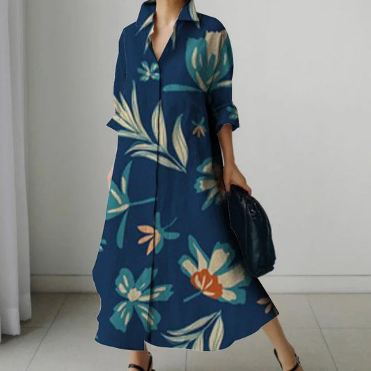 2024 Summer Hawaiian Print Women Dress Shirts