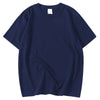 High-Quality Dark Blue Men's Cotton T-Shirt