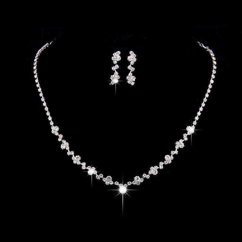 Elegant Crystal Bridal Jewelry Set for Weddings