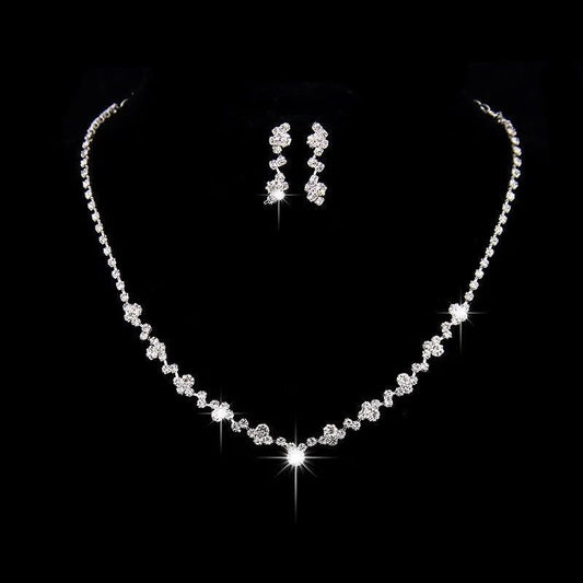 Elegant Crystal Bridal Jewelry Set for Weddings