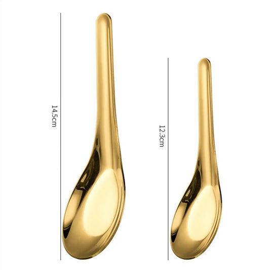 Large Capacity 304 Stainless Steel Soup Spoons
