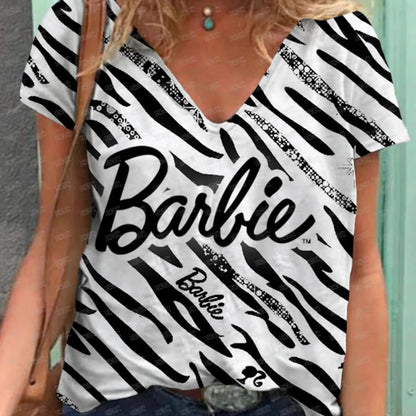 Stylish V-Neck Summer T-Shirt for Women