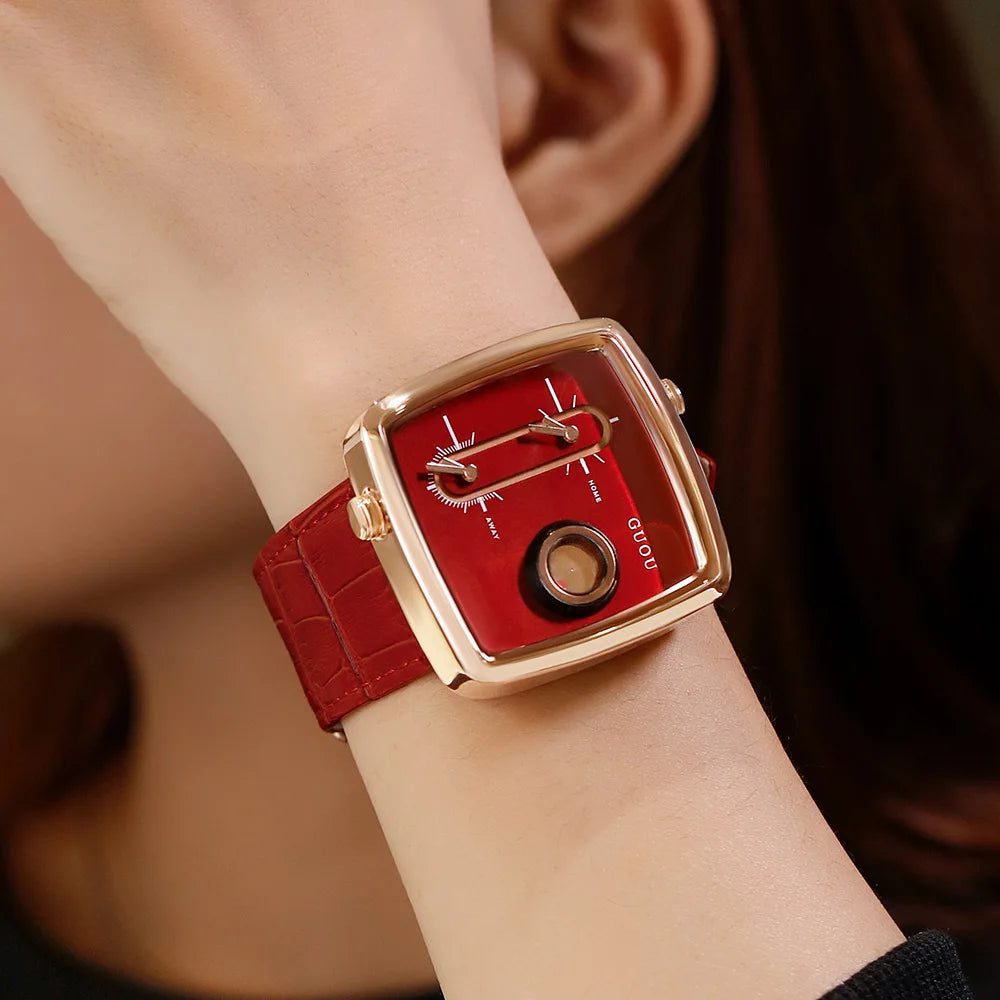 Unisex Waterproof Square Quartz Watch Gift