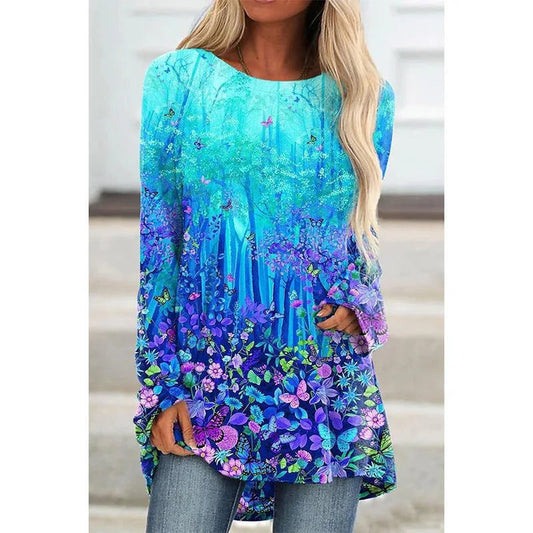 Trendy Long Sleeve Cotton T-Shirts for Women