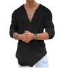 Men's V-Neck Casual Shirt - Trendy Pullover