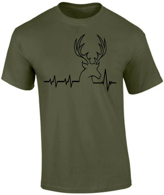 Men's Cotton T-Shirt for Deer Hunting