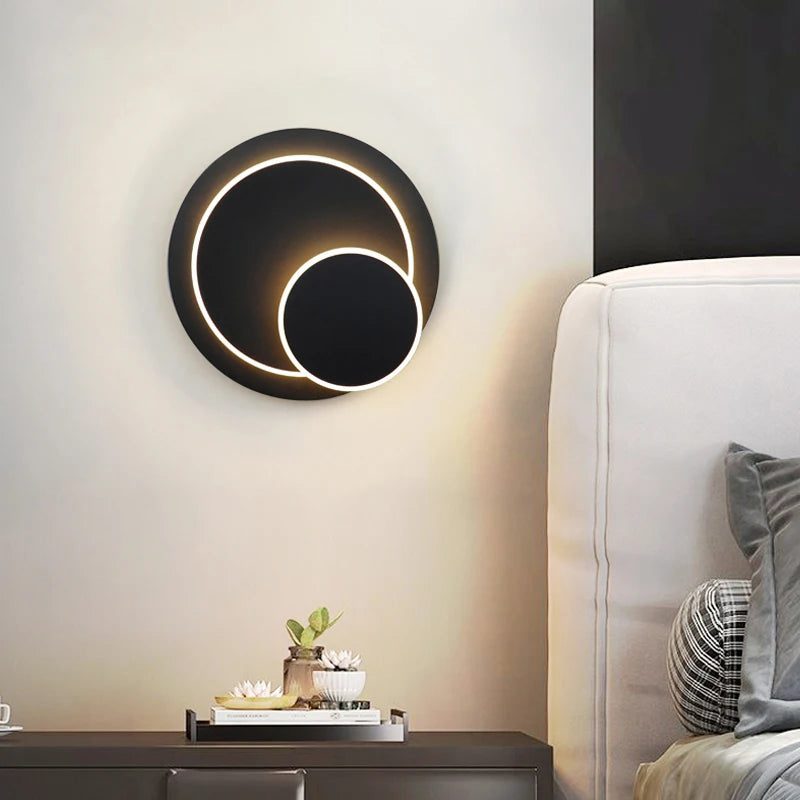 Adjustable 360° Minimalist Wall Lamp for Living Room