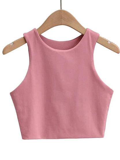 Sexy Slim Sleeveless Nylon Tank Tops Women