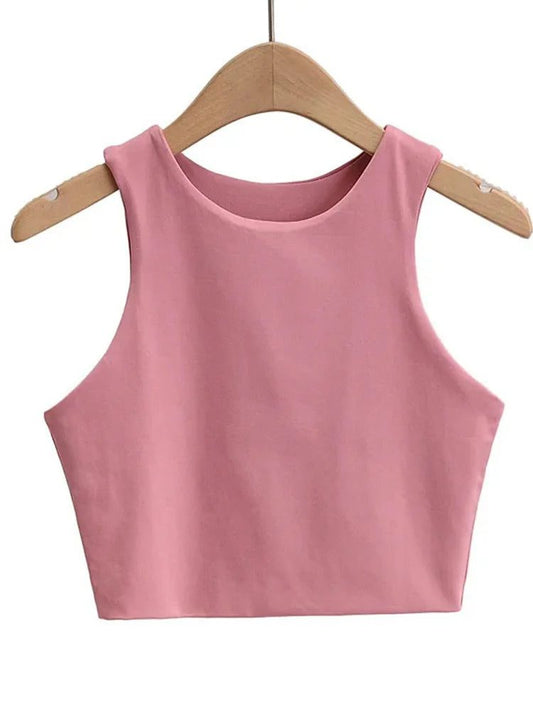 Sexy Slim Sleeveless Nylon Tank Tops Women