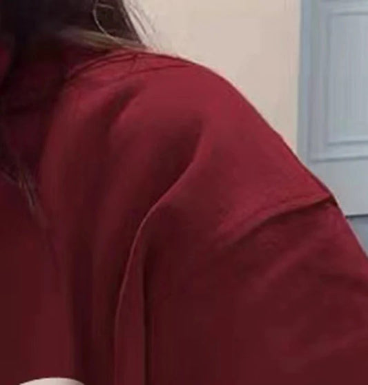 Trendy Wine Red Cotton T-Shirts for Women