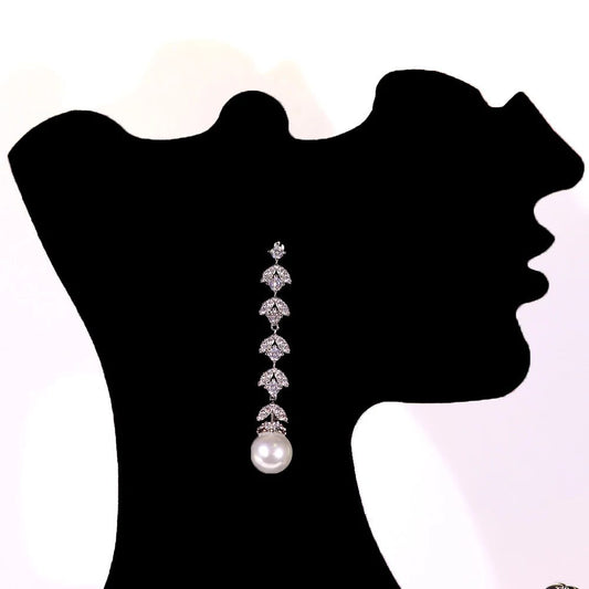 Luxury Pearl Tassel Necklace Set for Weddings