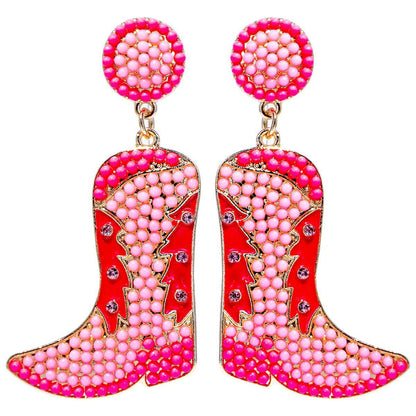 Bohemian Western Cowgirl Beaded Earrings for Women