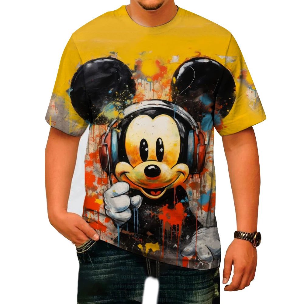 Men's 3D Mickey Mouse Summer T-Shirt