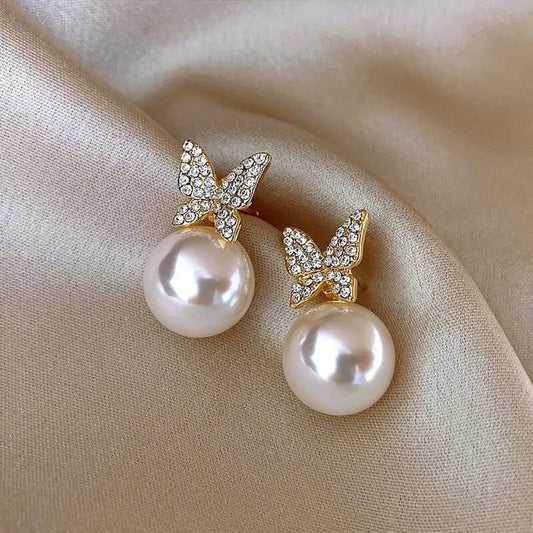 Elegant Pearl Drop Earrings for Women