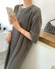 Trendy Loose Midi T-Shirt Dress for Women