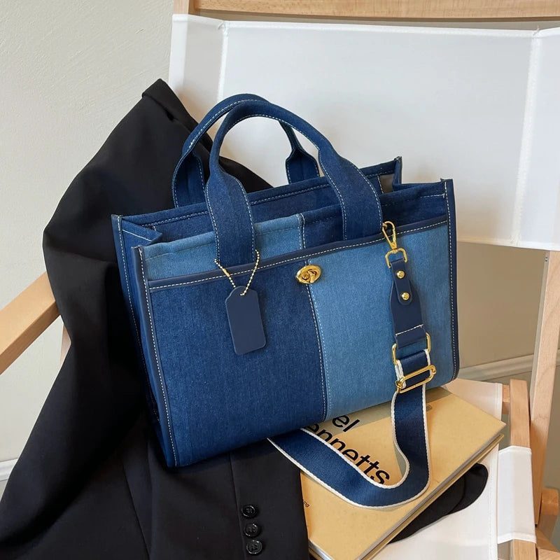 2024 Large Denim Handbag for Women
