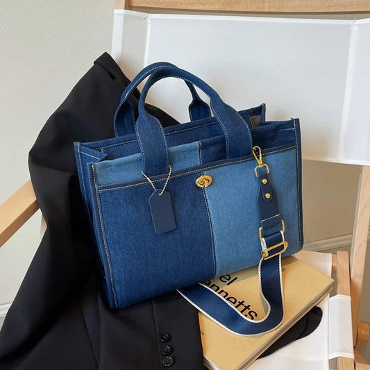 2024 Large Denim Handbag for Women