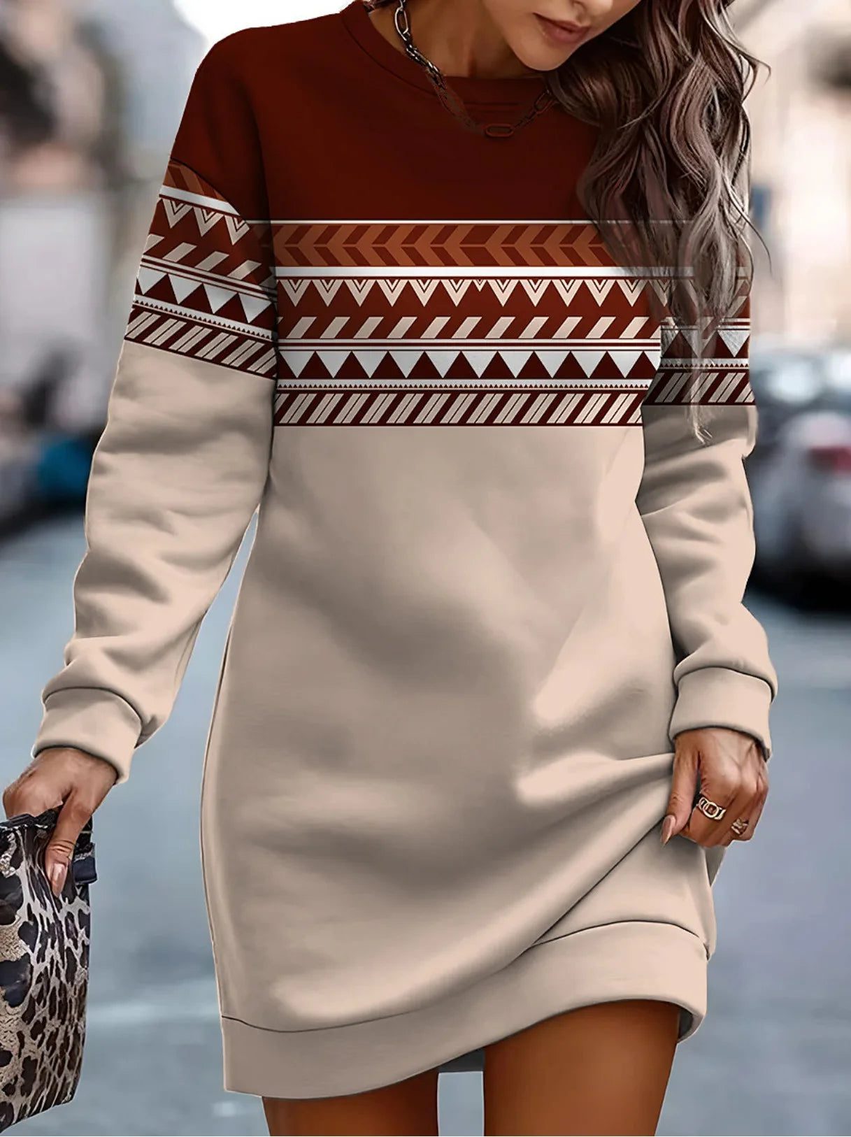 Trendy Oversized Sweatshirt Dresses for Women