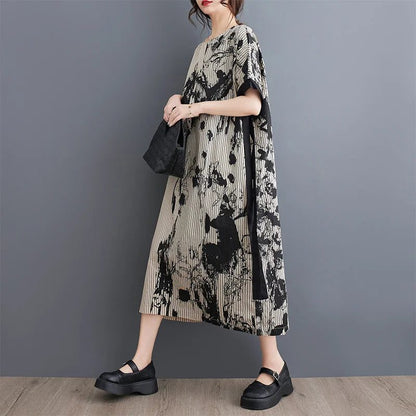 Chic Striped T-Shirt Dress for Women