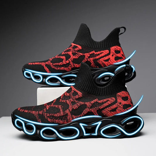 Lightweight Breathable Blue Running Shoes for Men