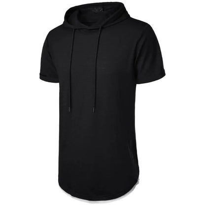 Lightweight Men's Short Sleeve Hoodie T-shirt